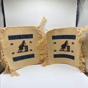 Western Themed Woven‎ Coaster